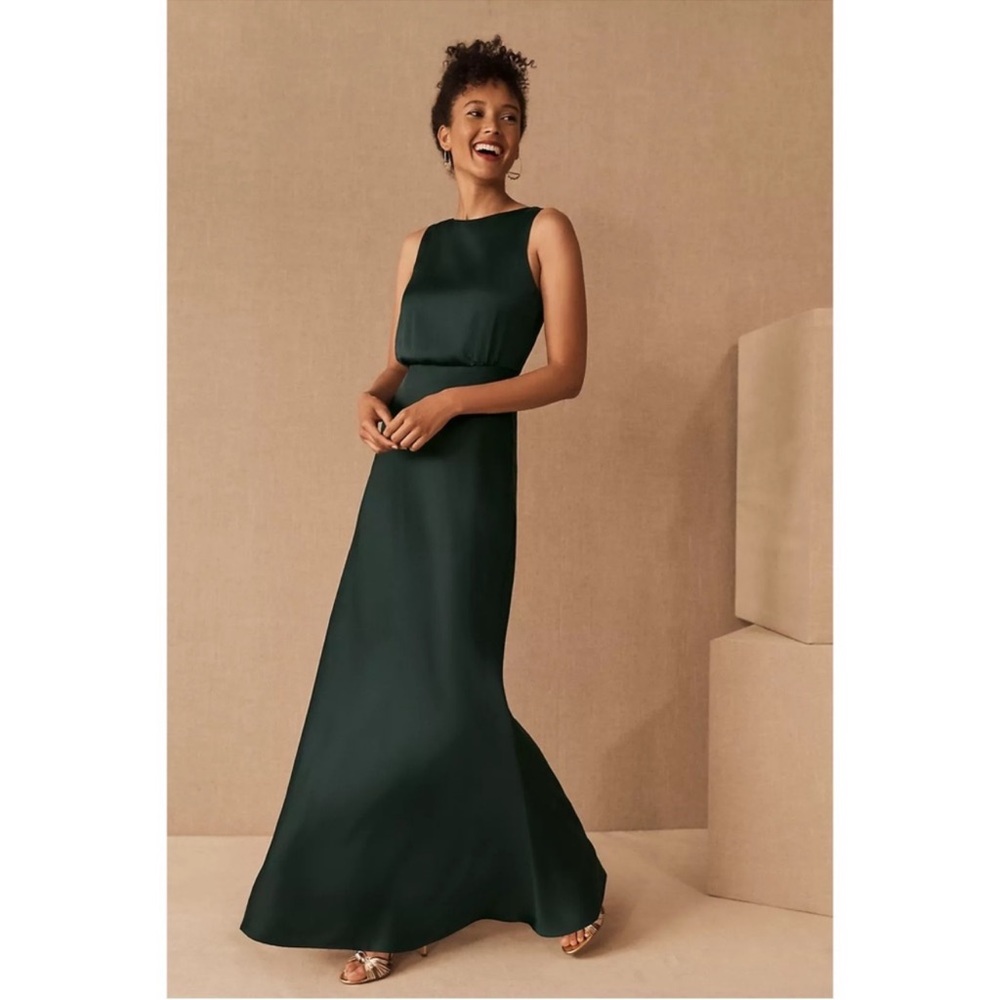 BHLDN Beckette satin maxi dress